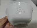 富玉景德镇陶瓷碗中式高档餐具纯素玲珑盘子家用菜盘散件送礼礼物 玉牡丹 5寸饭碗2个装 实拍图