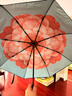 蕉下（beneunder）防紫外线遮阳伞三折双层黑胶晴雨伞防晒伞BM011花椿 实拍图