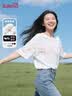班尼路（Baleno）白色正肩短袖T恤女2026春秋季新款宽松纯棉打底衫女装内搭上衣服 实拍图