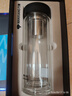 万象（WANXIANG）双层玻璃杯经典皮纹V21RL商务办公礼盒泡茶杯480ML大容量家用水杯 实拍图