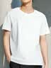 森马（Semir）【纯棉抗菌】短袖T恤男夏季简约纯色打底衫百搭t恤白色内搭上衣 漂白【3A抗菌纯棉T】 XL 实拍图