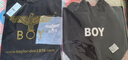 BOY LONDON【金翼凌云】春夏情侣款潮牌男女简约纯棉短袖T恤N01909 黑色 （黑金） M 实拍图