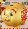 金猪存钱罐只进不出儿童陶瓷储蓄罐储钱罐大容量可爱摆件生日礼物 【不可取钱】10寸-可存3万 实拍图