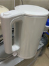 美的（Midea）电热水壶家用烧水壶泡茶0涂层食品级304不锈钢自动断电双层防烫全钢无缝1.5L大容量 MK-HJ1566 实拍图