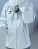 骆驼（CAMEL）【迪丽热巴同款】王者凯甲ICON冲锋衣女三合一羽绒服登山服 远山蓝，男款女生拍小1尺码，A35CAFO193 抓绒内胆 S 实拍图