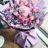 冉子花坊母亲节鲜花速递粉玫瑰百合向日葵混搭花束生日礼物同城配送 韩式紫玫瑰绣球混搭花束 实拍图
