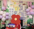 欧妮姿生日场景布置女孩生日气球道具氛围布置场景派对装饰快乐银色星月 实拍图