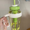 【京东物流】水杯冰霸吸管杯高颜值学生茶水分离大容量杯子 肚肚杯1个-浅绿色 实拍图