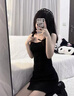 caramella冰丝吊带背心内衣女薄款显小聚拢美背心一体裹胸防走光文胸抹胸 晒单实拍图