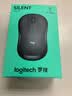罗技（Logitech）M220 轻音鼠标 无线鼠标 办公鼠标 对称鼠标 带无线微型接收器 灰黑色 实拍图