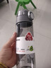希乐（cille）塑料水杯tritan男女学生大容量便携户外运动健身随手杯子灰600ml 实拍图