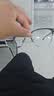 依视路（ESSILOR） 新款商务男镜架时尚镜框女配依视路镜片近视定制眼镜网上配镜 金属-全框-2066SV-银色 镜框+依视路膜岩高清1.60现片 实拍图
