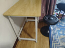 舒客艺家 电脑桌台式小户型小桌子家用学习桌写字办公书桌电竞长条桌子 木纹白架单桌80*50*74 加固电脑桌 实拍图
