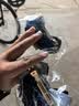 倾欣女士职业头花盘发网兜护士空姐银行物业酒店前台发夹蝴蝶结发套 细条纹款-粗网1个装 实拍图