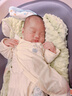 贝瑞加（Babyprints）宝宝连体衣2件装婴儿纯棉衣服四季薄款家居内衣透气爬服 白黄66 实拍图