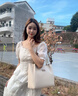 viney【彭小苒同款】牛皮托特包包女包单肩包生日礼物高级感送女友老婆 【米白】高档品牌大容量手提包 实拍图