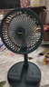 伸缩折叠小风扇家用静音充电型办公台式USB桌面宿舍大风力无线夏台面落地两用折叠电风扇 宫廷绿【充电款】3档调节-超静音设计 实拍图