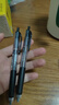 uni三菱【热门商品】uni-ball UMN-138按动黑色中性笔0.38mm黑笔签字笔商务学生水性笔套装 5支 实拍图