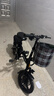 普莱德新国标折叠电动自行车 超长续航电动车 铝合金代驾车 锂电池助力男女通用成人电瓶车 代步电单车 豪华版-汽车电芯-10A纯电续航20-30km 实拍图