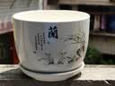 九千谷陶瓷花盆大号 兰1个装 家用绿植绿萝发财树花盆创意简约中式3895 实拍图