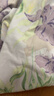 顶瓜瓜顶呱呱睡衣女春夏纯棉开襟长袖可外穿家居服套装女紫M(160) 实拍图