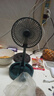 电风扇伸缩折叠小风扇宿舍家用静音充电型办公台式USB桌面宿舍大风力夏台面落地两用折叠电风扇 颜色随机 直插款无档位开关1个装 实拍图