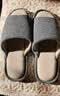 京东京造四季棉麻拖鞋男士居家春夏季室内静音吸汗防臭 深灰 42-43 实拍图