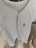 贝瑞加（Babyprints）宝宝连体衣2件装婴儿纯棉衣服四季薄款家居内衣透气爬服 白蓝66 实拍图