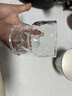 翻口杯竖条纹玻璃咖啡杯风琴水杯家用高颜值竹节杯拿铁牛奶果汁杯 嘟嘟杯 锤纹款1个260ml 实拍图