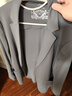 罗蒙（ROMON）防晒免烫冰丝凉感西服外套男士春夏新款高端薄款单西休闲抗皱上衣 灰色 XL (180) （适合145-165斤） 晒单实拍图