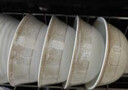 康琴（KANGQIN） 碗碟套装简约防烫高脚吃饭碗套装组合家用面碗菜盘家用陶瓷餐具 时尚小资4.5英寸高脚碗10个装 实拍图