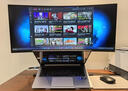 华为MateView GT 34英寸曲面显示器 WQHD 190Hz带鱼屏 快速液晶1ms 低蓝光无频闪 升降俯仰调节 实拍图