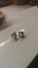 玖维娅925银针珍珠耳环女新款闪钻气质韩国个性简约百搭耳钉新年耳饰品 实拍图