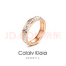 Colaivkloia满天星戒指女玫瑰金色对戒情侣戒指时尚指环七夕情人节生日礼物送 Tk0326新玫瑰金色满天星 美码8号 实拍图