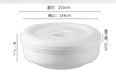 拜杰陶瓷蒸饭碗蒸菜碗蒸蛋碗带盖家用鸡蛋羹隔水蒸纯白蒸碗炖盅6寸 实拍图