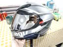 AGV K5S摩托车双镜片头盔机车跑盔男女骑行全盔四季通用安全帽3C TEMPEST/BLACK/SILVER L（适合58-59头围） 实拍图