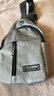 运动跑步包男休闲斜挎包手机包防泼水健身包女单肩包 灰色 实拍图