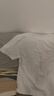MARKLESS【安心品质】纯棉亲肤T恤男士纯色短袖打底衫5630 云峰白 2XL 实拍图