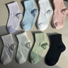 京东京造【100%纯棉】6双女式中筒袜子10A抑菌新疆棉袜休闲女防臭 黑白 实拍图