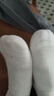 京东京造【纯棉100%】6双男式短袜10A抗菌休闲透气袜子男夏季 白 实拍图