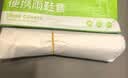 七海秋一次性防雨鞋套10只装雨靴加厚男女防水防滑雨天白色长筒塑料鞋套 实拍图