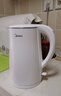美的（Midea）【价保618】电热水壶烧水壶1.7L304不锈钢0涂层双层隔热自动断电1500W养生冲奶 MK-SH17M130 实拍图