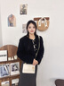纪诗哲（GIEVSZHE）包包女包2026年新款女士单肩斜挎包七夕情人节礼物送女友老婆 米白色【2026新款/小熊挂件】 实拍图