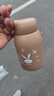 【京东物流送货上门】萌萌兔卡通水杯女牛奶玻璃杯创意便携杯子 咖色萌萌兔 330ml 1只 实拍图