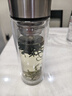 京东京造双层加厚玻璃杯 无铅高硼硅带茶隔水杯304茶隔泡茶杯男士360mL 实拍图