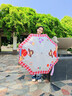 美度全自动三折雨伞学生儿童晴雨伞环扣柄可挂书包圆角防戳M3075红色 实拍图