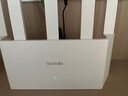 Tenda腾达路由器【千兆WiFi6+穿墙王】无线AX3000信号放大器信号增强家用云霄白立式 实拍图