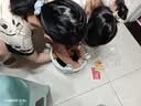 【京喜甄选】椅子万向轮美缝凳子带轮旋转擦地矮凳美甲修脚凳滑轮 儿童凳-米白色款 实拍图
