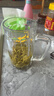 VTyee加厚耐热玻璃茶杯带盖茶饮杯盖杯带把杯子办公家用喝水杯泡茶杯 DSZ002-425ml1只 实拍图