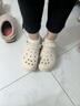卡骆驰（CROCS）贝拉洞洞鞋沙滩鞋包头女鞋厚底拖鞋|210062 冬日白 -11S 37 (230mm) 38 实拍图